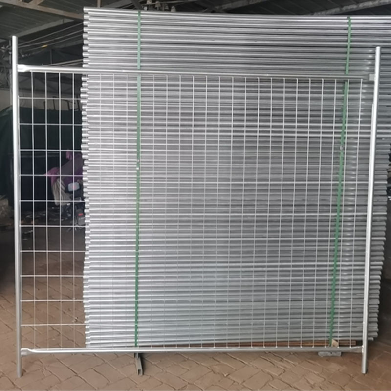 Welding and finished product of temporary fence