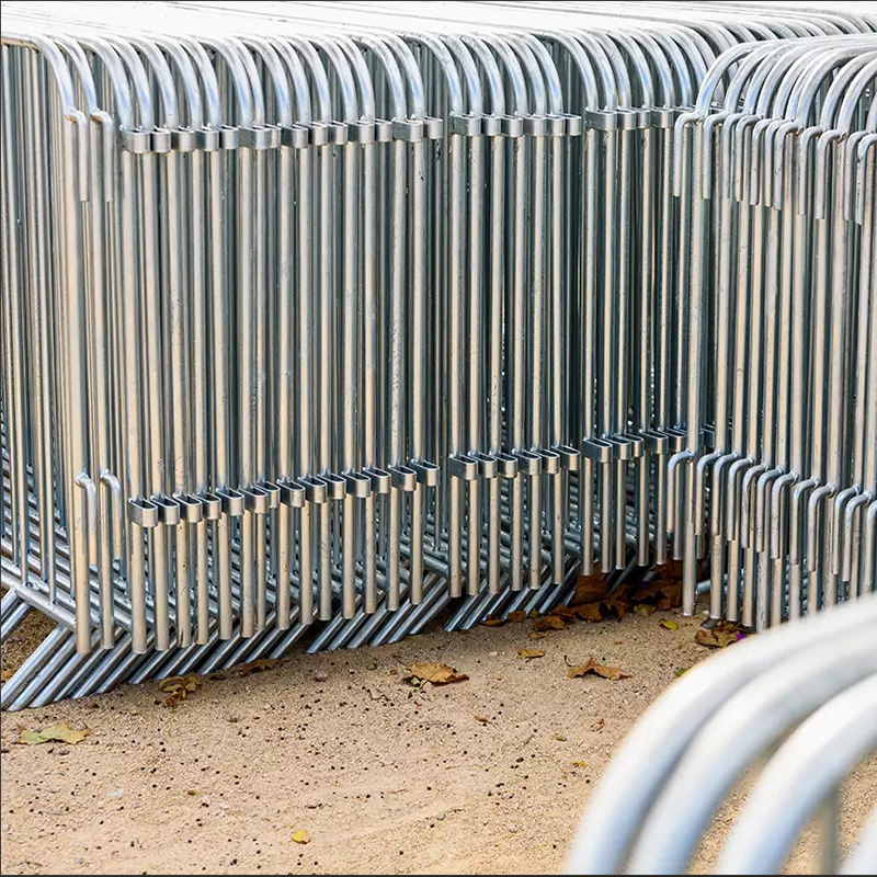 Temporary fence is packed and ready for shipment
