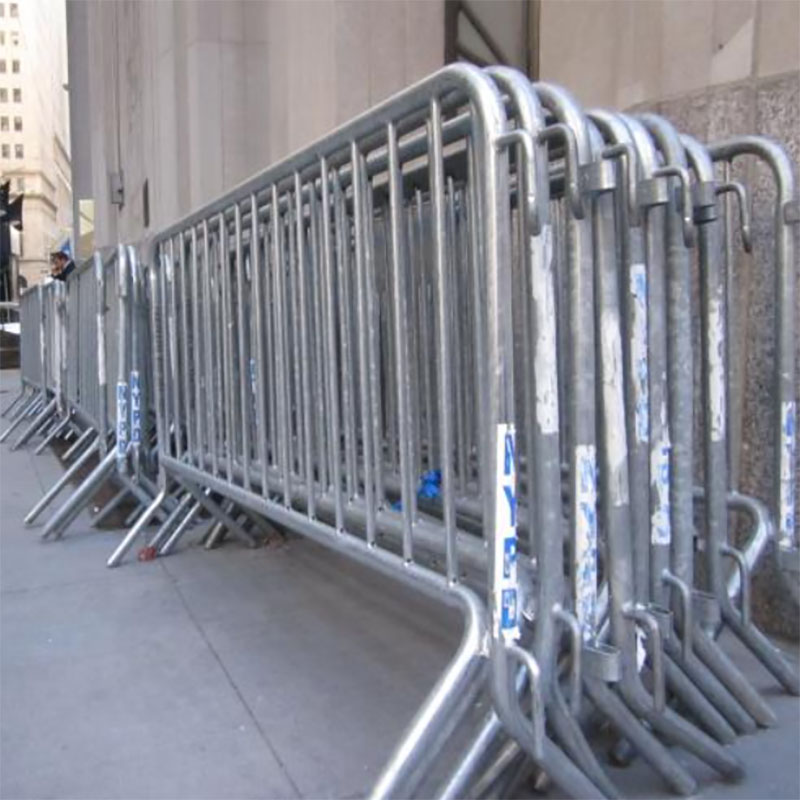 Temporary fence close up detail