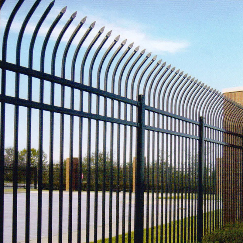 Anti-climb steel fence