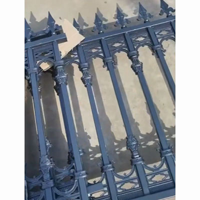 Beautiful and practical wrought iron fence