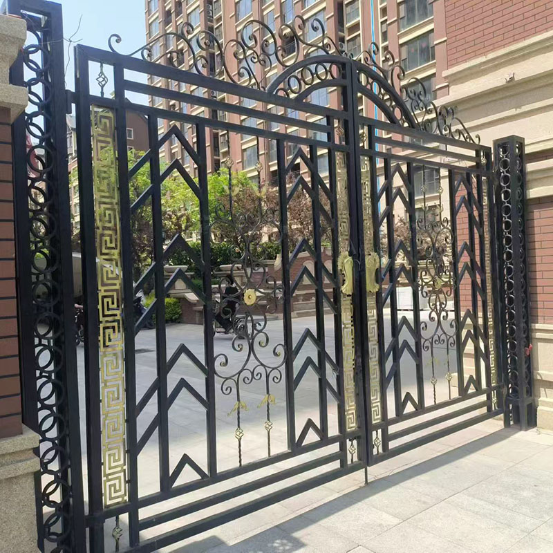 Customized wrought iron gate