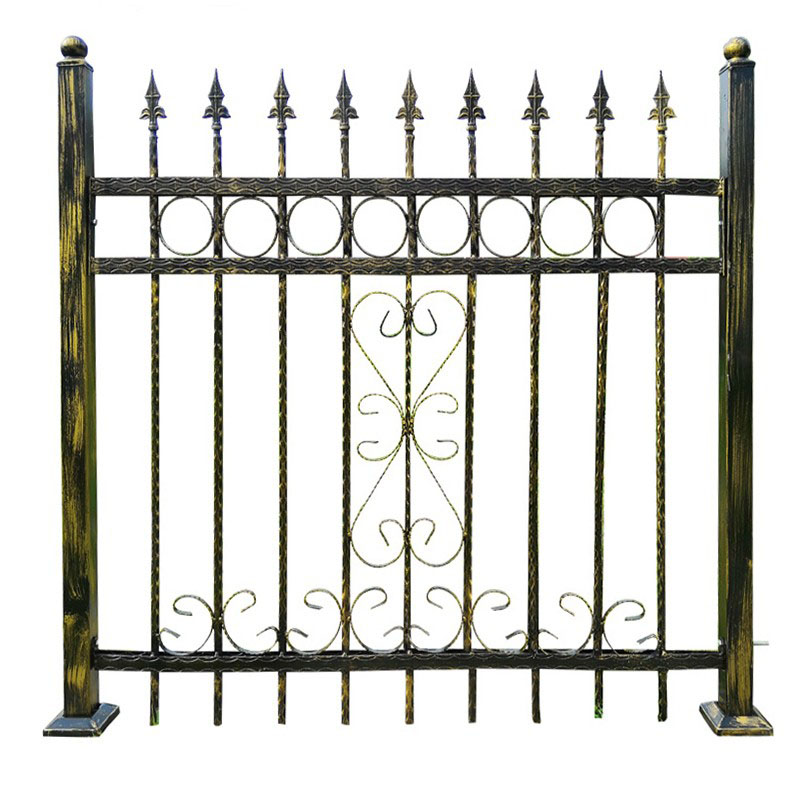Customized wrought iron fence