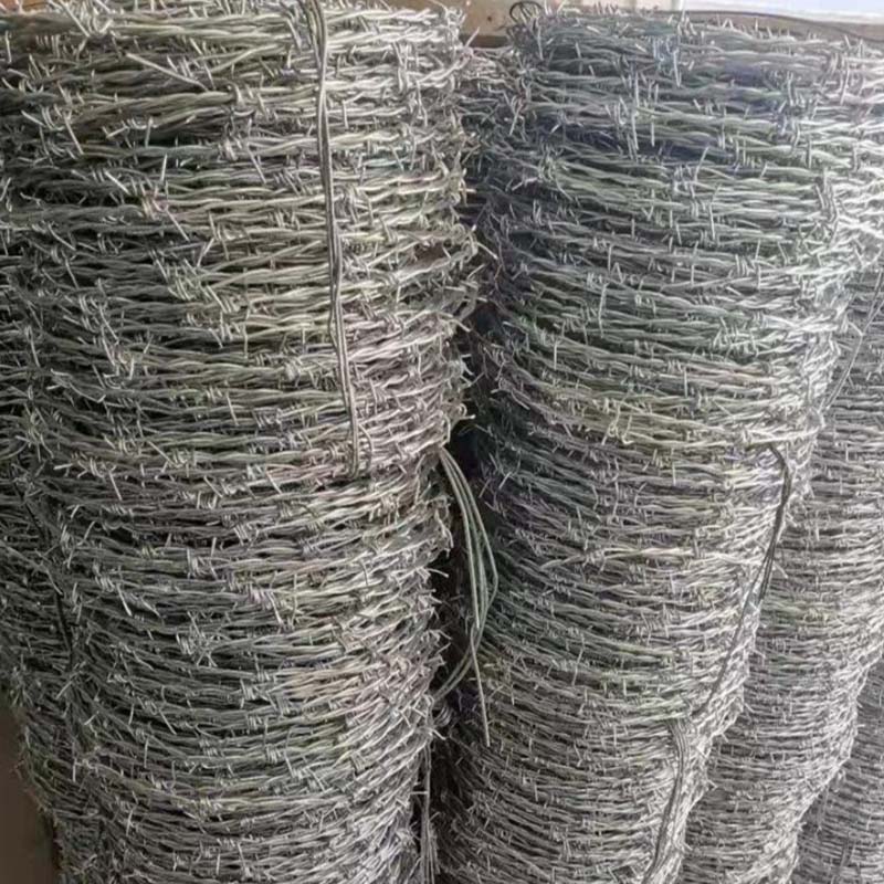 Barbed wire in high-speed production
