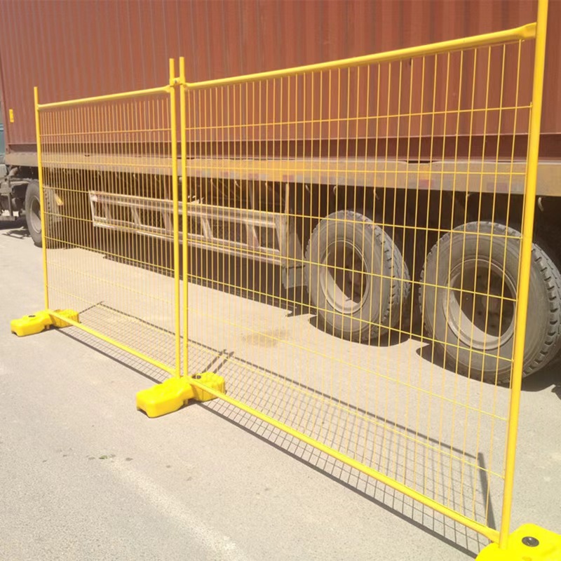 Temporary fence loading