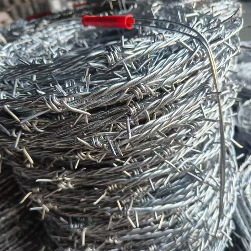 Hot-dip galvanized barbed wire production