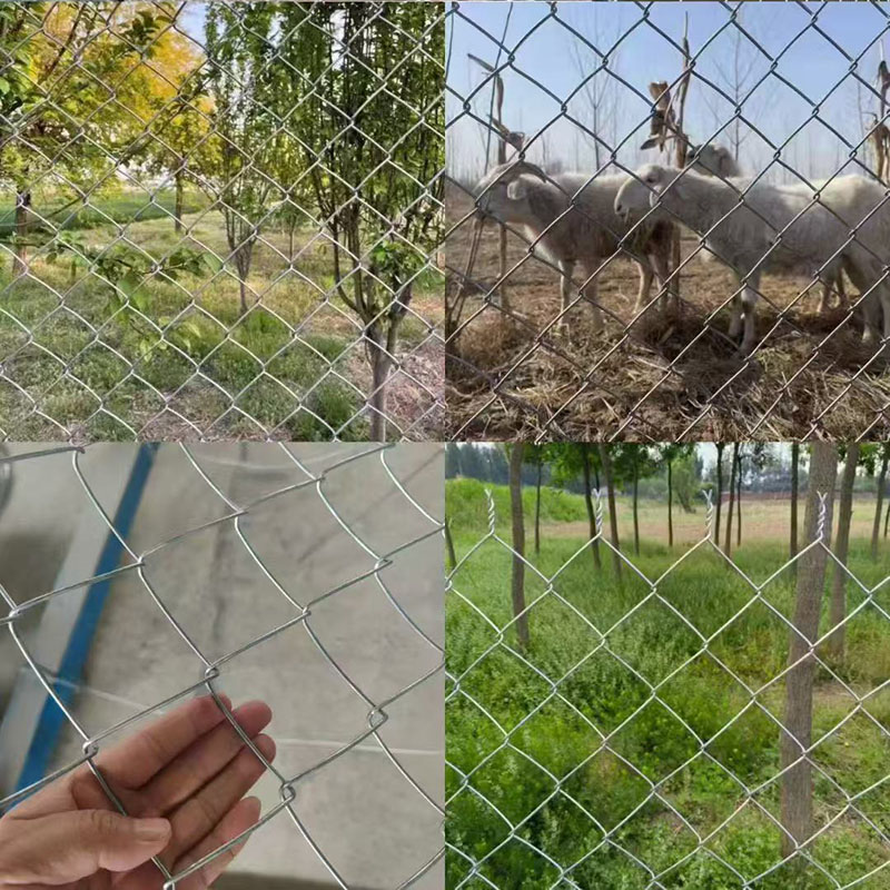 Chain link fence in ample stock