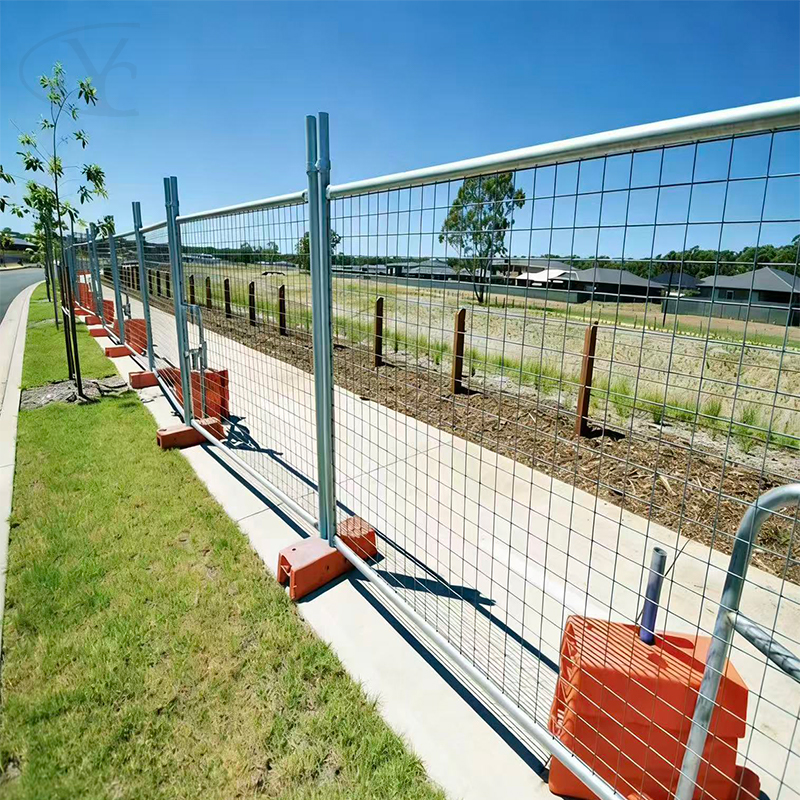 Renderings of Australian-style temporary fencing