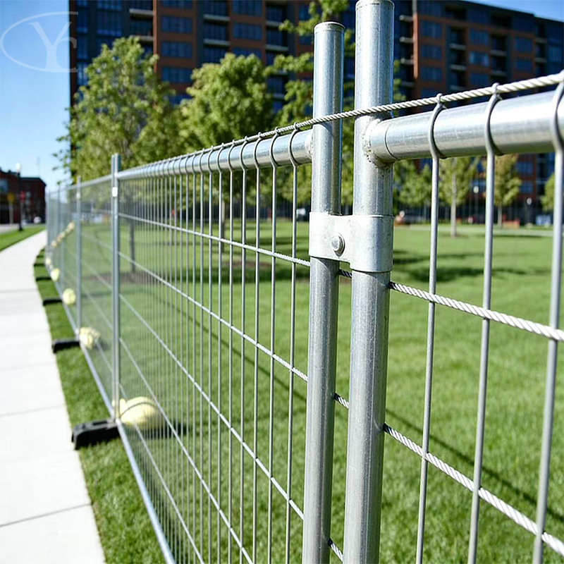 Australian-style temporary fencing Use diagram