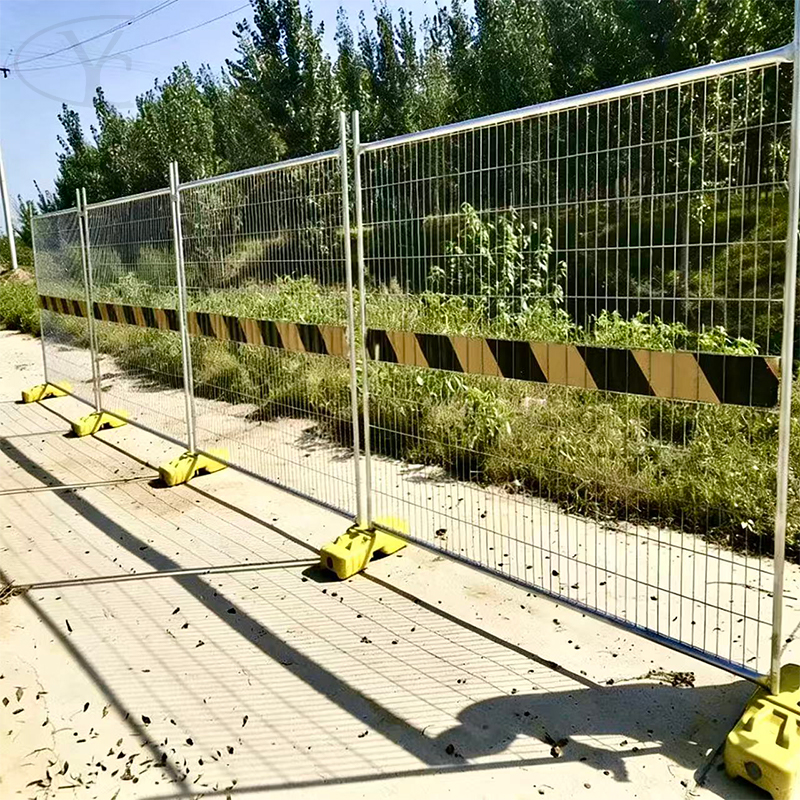 Australia temporary railing-  usage diagram